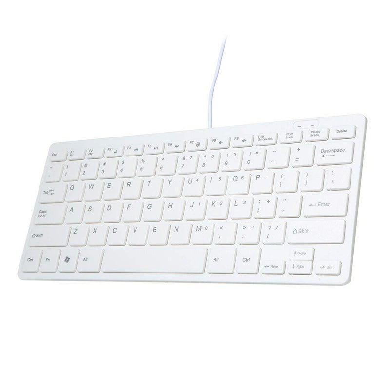 axGear USB Mini Keyboard with Chocolate Buttons Stylish Portable Ultra Slim for Mac PC - Image 1